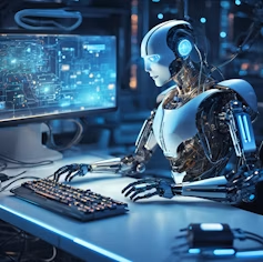 Robot at Keyboard Robot at Keyboard
